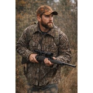 Vintage Deerskin Bark Camo Hunting Jacket USA Made XL Tall